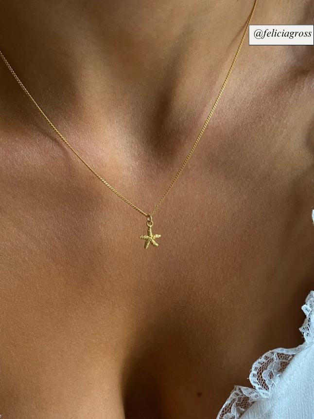 Starfish Necklace Gold