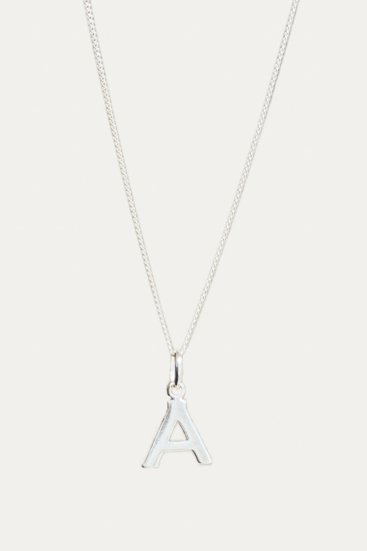 Letter Necklace Silver