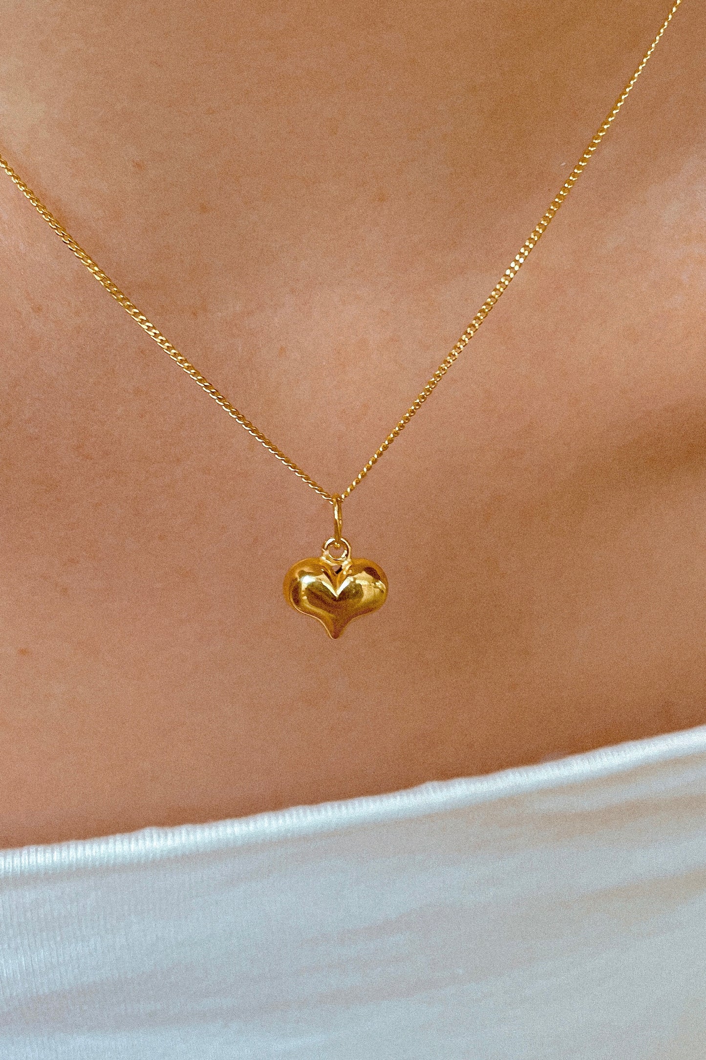 Heart Necklace Gold