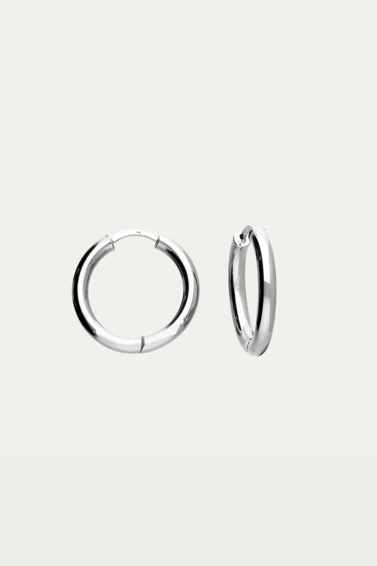 Basic Silver Hoops Medium