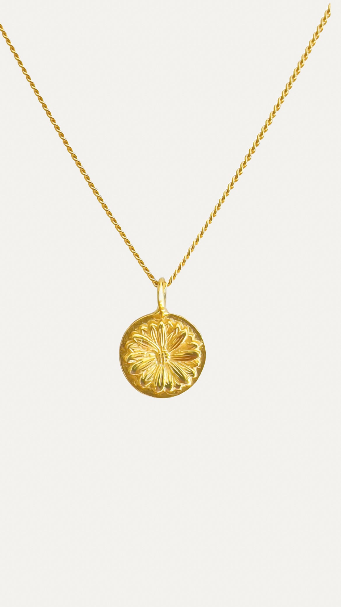 Flower Necklace Gold