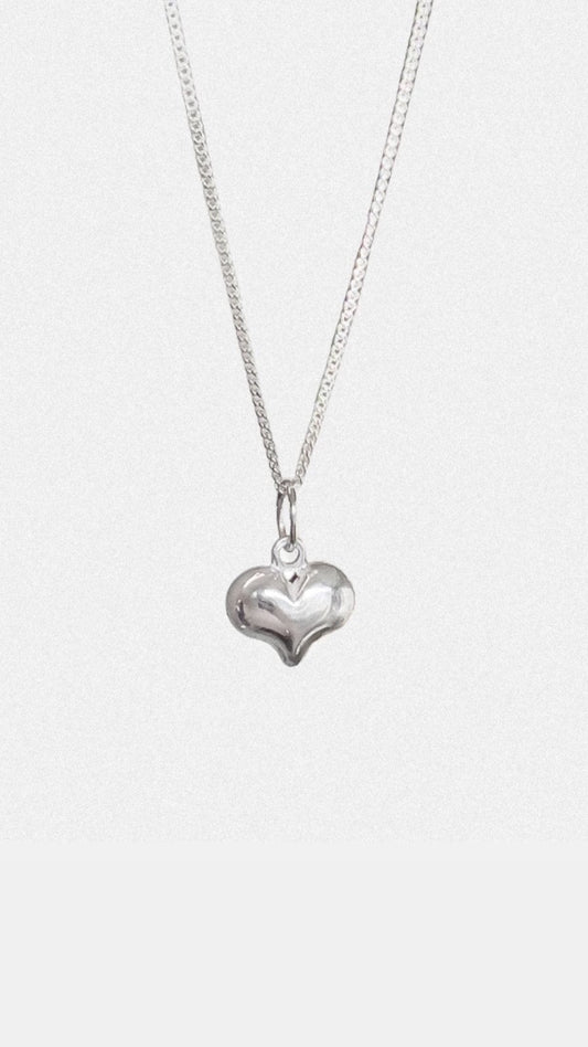 Heart Necklace Silver